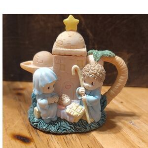 PMI Nativity Scene Figurine Set Mary Joseph Baby Jesus Multicolor 1998